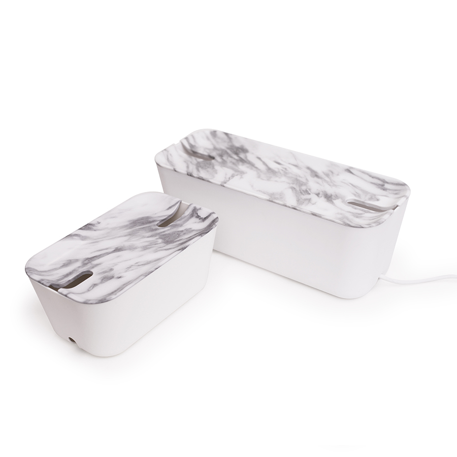 240107 Органайзер для проводов hideaway большой белый-серый Bosign  - Вид №2