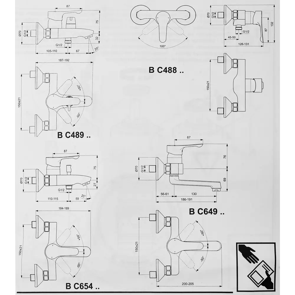 Смеситель для ванны Ideal Standard Alpha BC654AA однорычажный цвет хром 82331880 STLM-2082567 - Вид №4
