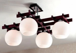 Потолочная люстра Citilux Нарита CL114141 CITILUX НАРИТА КОРИЧНЕВЫЙ 182350 Белый