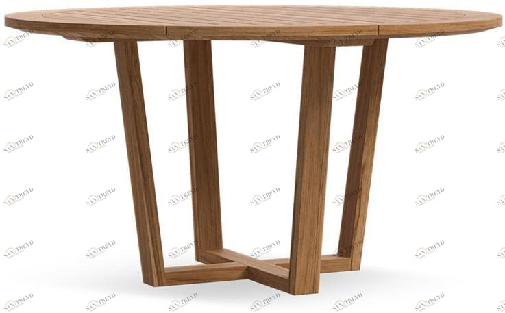 Atmosphera Круглый садовый стол из тика Desert De.tt.