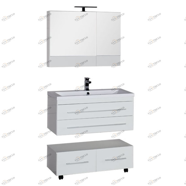 Комплект мебели Aquanet Нота 90 белый (камерино) 00165374