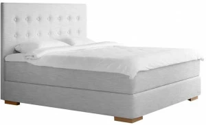 Heavens Двуспальная кровать-контейнер из ткани с тафтинговым изголовьем