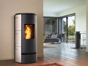 Стальная пеллетная печь класса A+