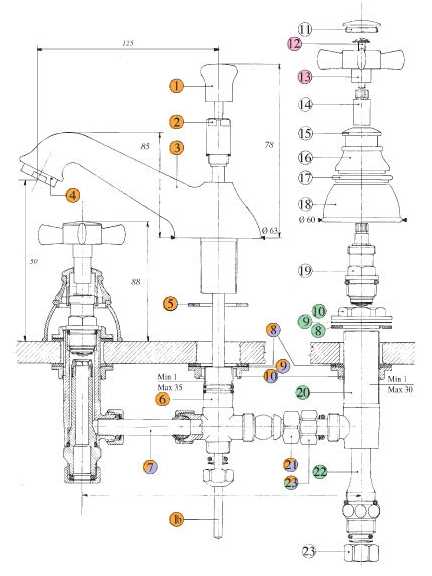 608920KO18 Смеситель Bandini Old England Santreyd - Вид №3