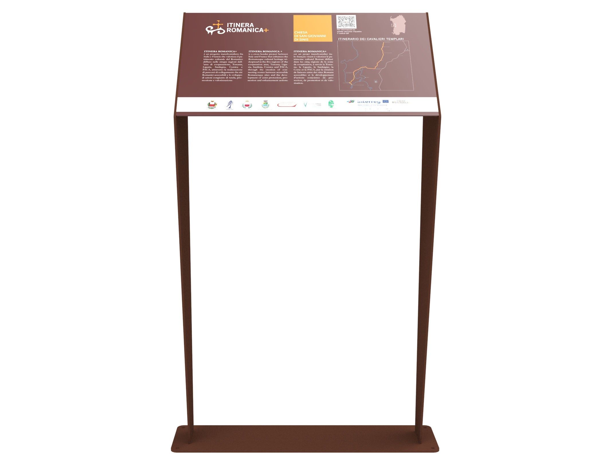 Оцинкованная сталь общественное пространство пюпитр Lazzari Sharp ARCH-00063768 - Вид №3