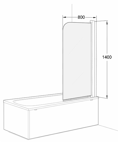 59970282 Душевое ограждения на борт вынны IFO Швеция Space - Вид №1