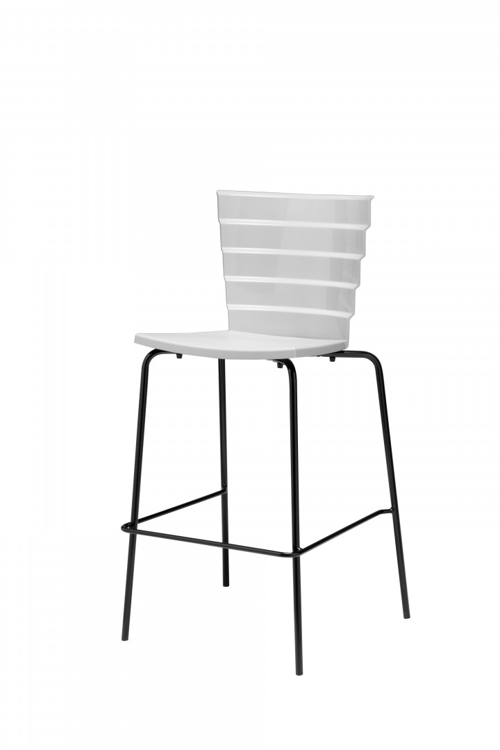 Bikini 349 Барный стул со стальной рамой на 4 ножках. Сиденье и спинка из полипропилена. Et al. Bikini