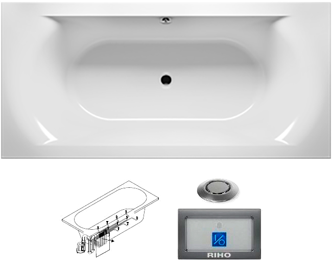 BB4800500000000_top1 Ванна Riho Lima Santreyd - Вид №1