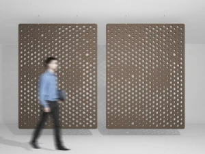 IMPACT ACOUSTIC® Звукопоглощающая подвесная офисная перегородка из пластика