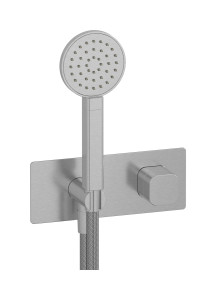 Комплект внешних частей для гигиенического душа с прогрессивным смесителем WE ARE IB eo716ss_1 Brushed Nickel Elio