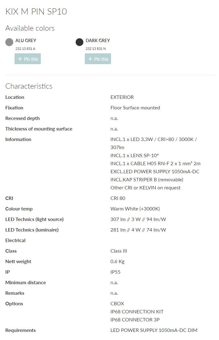 Светодиодный световой столб Deltalight Kix ARCH-00091300 - Вид №12