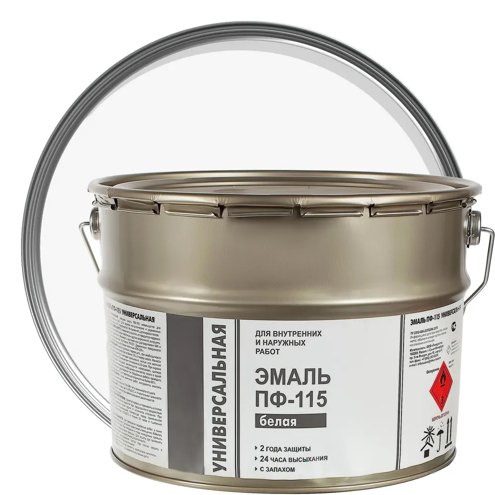 Эмаль ПФ-115 Эконом цвет белый 9 кг 18560313 STLM-2169236 Santreyd 