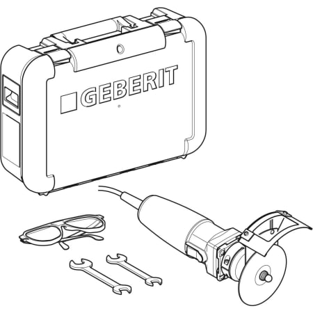 691.000.P2.3 Электрический инструмент Geberit Mapress для очистки концов трубы от стружек RE 1, в футляре Geberit  - Вид №1