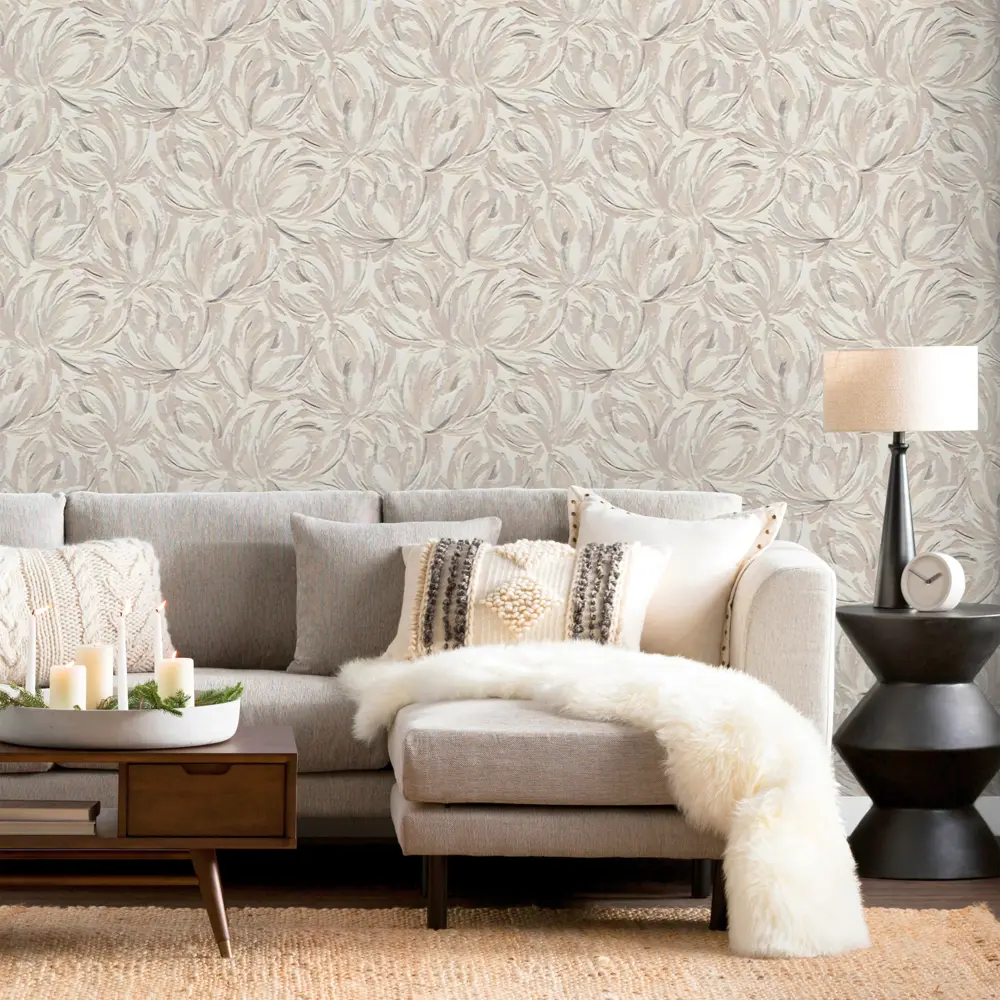 Обои флизелиновые IMPRESSIO бежевые 1.06х10 м 168500-21 83596447 STLM-2152864 Santreyd - Вид №2