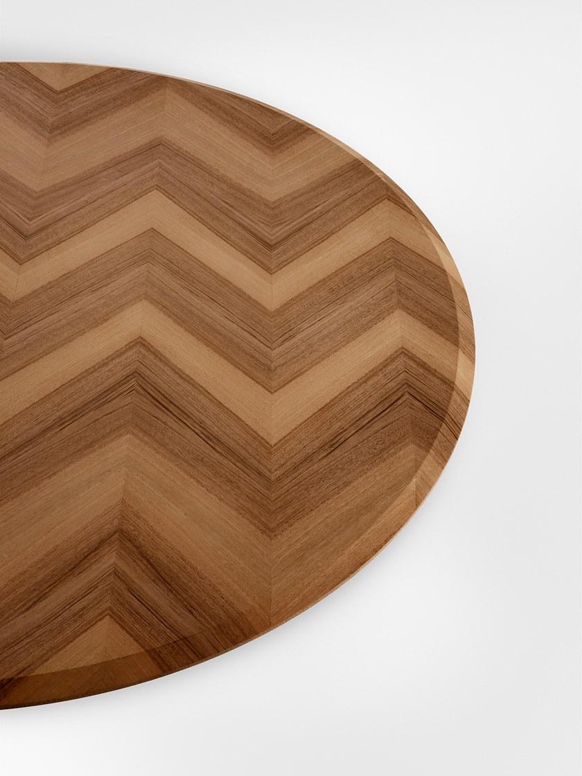 Gallotti&Radice Круглый деревянный стол sun-id-1483277 - Вид №4