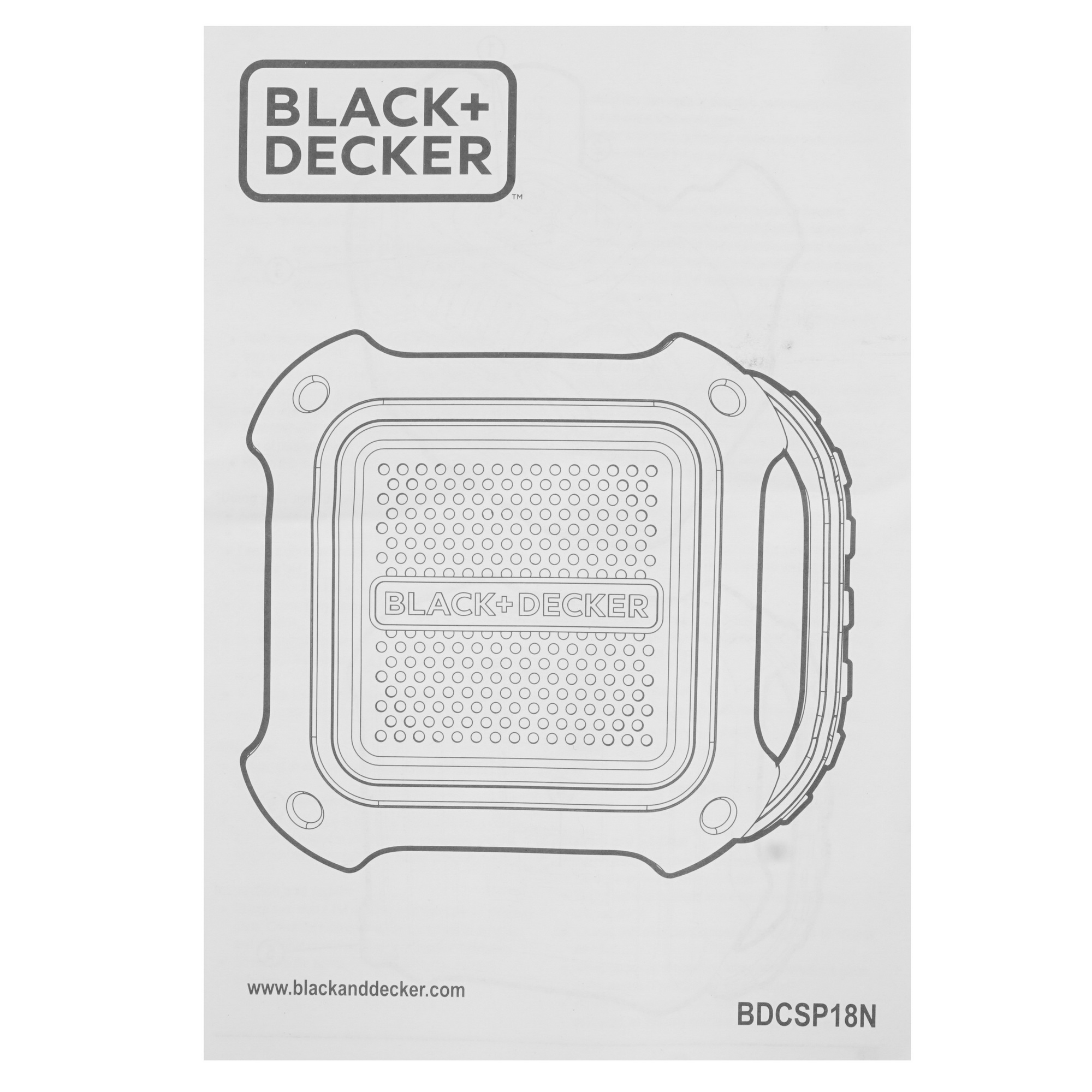 Строительное радио Black&Decker BDCSP18N-XJ 18V 5326103 Black+decker STDN-0110804 - Вид №6