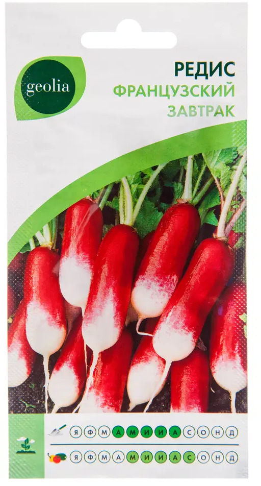 Семена редиса Geolia Французский завтрак - ранний урожай с нежным вкусом 17584891