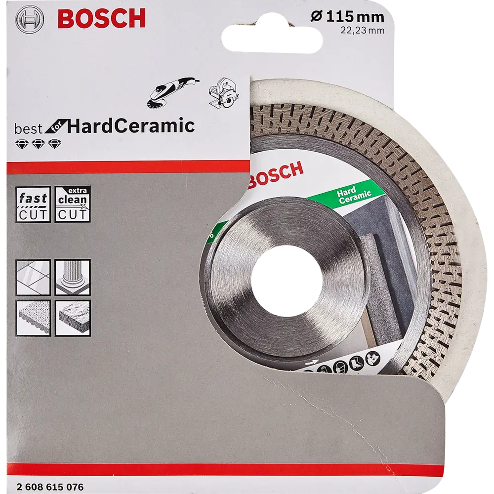 Диск алмазный по керамике Bosch Best for Hard Ceramic 2608615076 турбо 115x22.2x1.4 мм BOSCH PROFESSIONAL STLM-2159965 - Вид №2