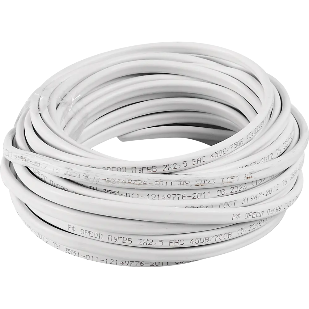 Провод Ореол ПуГВв 2×2,5 мм² 5 метров для электроинструментов 87304823 STLM-1112630 - Вид №1