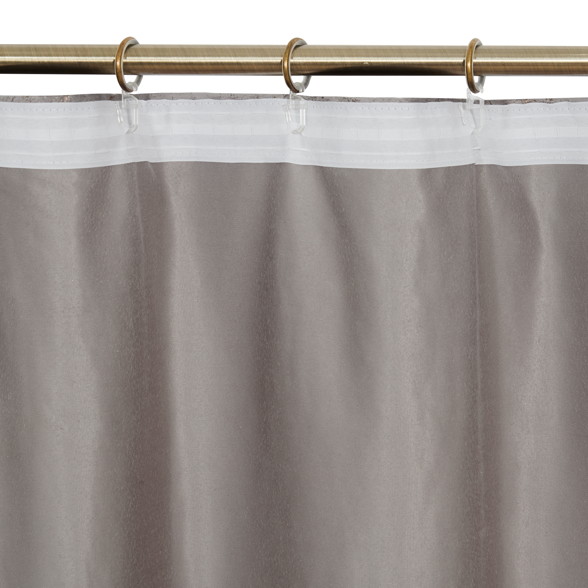 Штора бархатная на ленте Бархат пралине 200×280 см серый 84532502 Santreyd STLM-0051352 - Вид №3