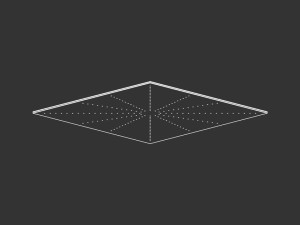 Квадратная регулируемая душевая головка из нержавеющей стали