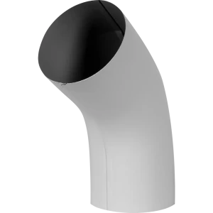 Колено трубы 55° D90 мм цвет белый