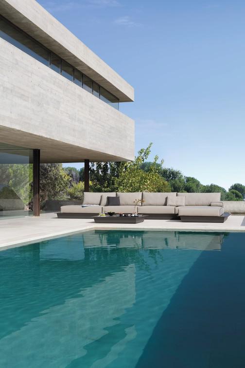 MNST1041 Concept 3 белый столешница из дерева iroko Manutti Air - Вид №7