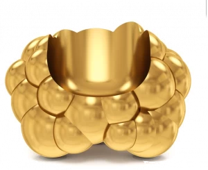 Scarlet Splendour Кресло из латуни Wolk