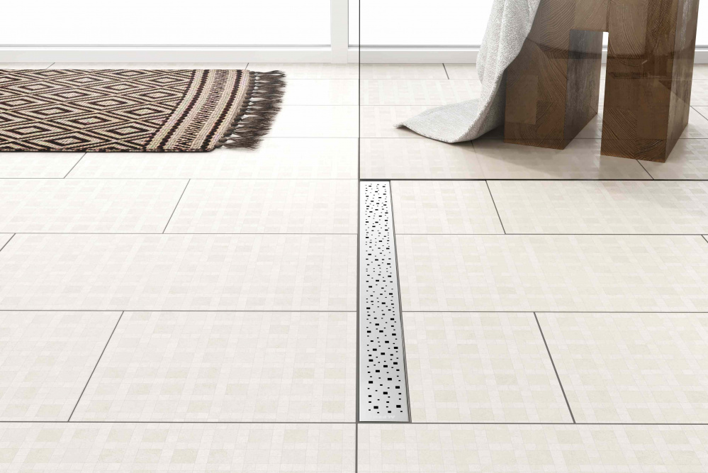 Водоотводящий желоб ALPEN Square ALP-850SN1 с рамкой  - Вид №3