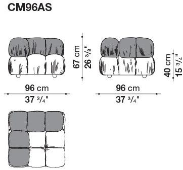 B&B Italia Модульный кожаный диван с тафтингом Camaleonda sun-id-1503982 - Вид №8