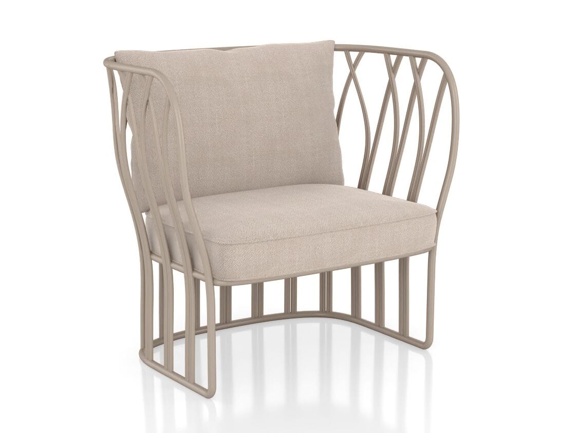 Тканевое садовое кресло с подлокотниками YAAZ Koru ARCH-00030124