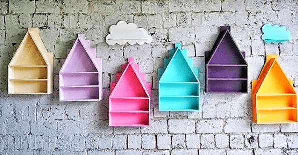 Полка-облако детская малая розовая "Амстердам" МАНДАРИН АМСТЕРДАМ 179511 Красный Santreyd  - Вид №5