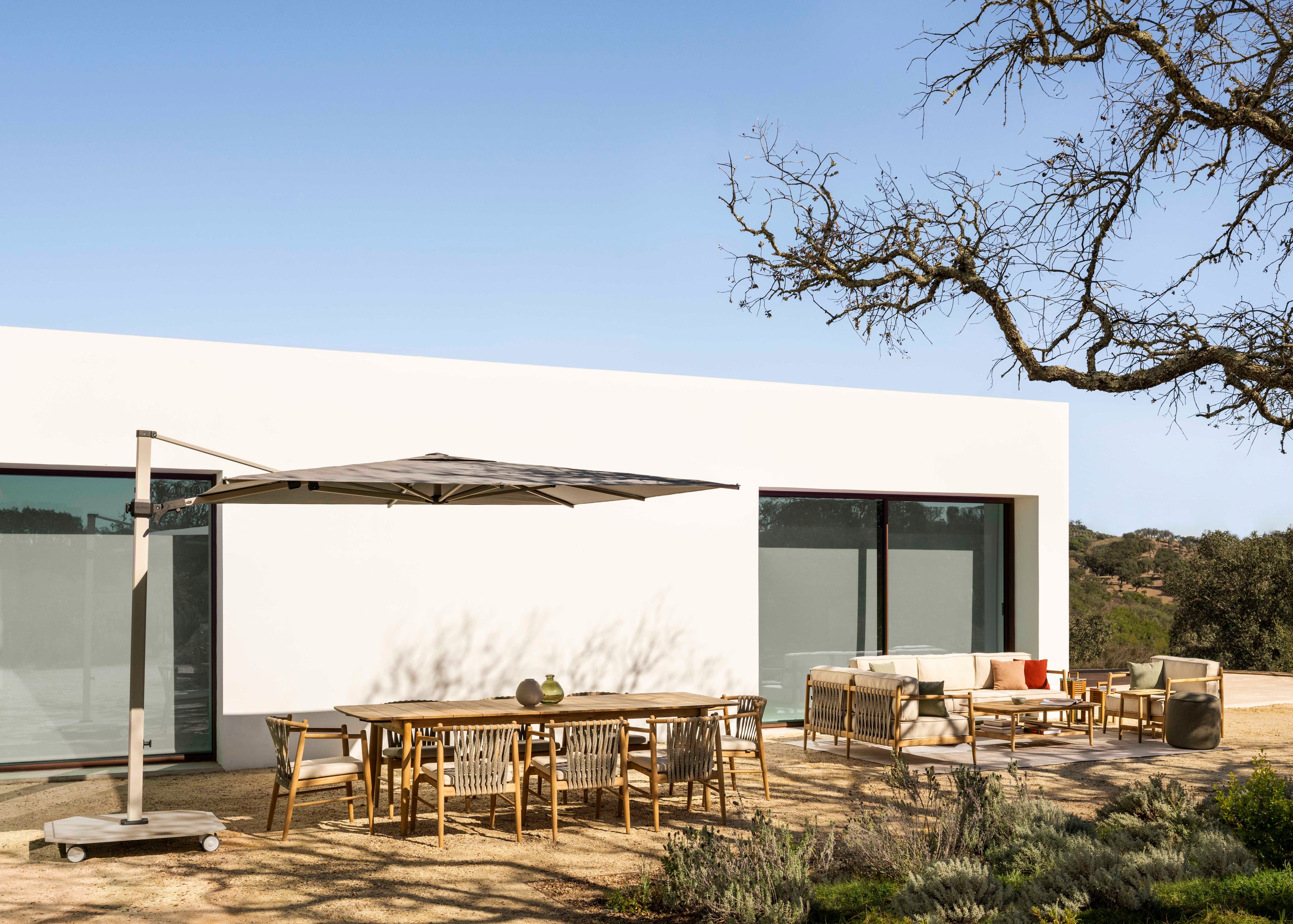 3-местный тканевый садовый диван Jardinico Noa ARCH-00148201 - Вид №2