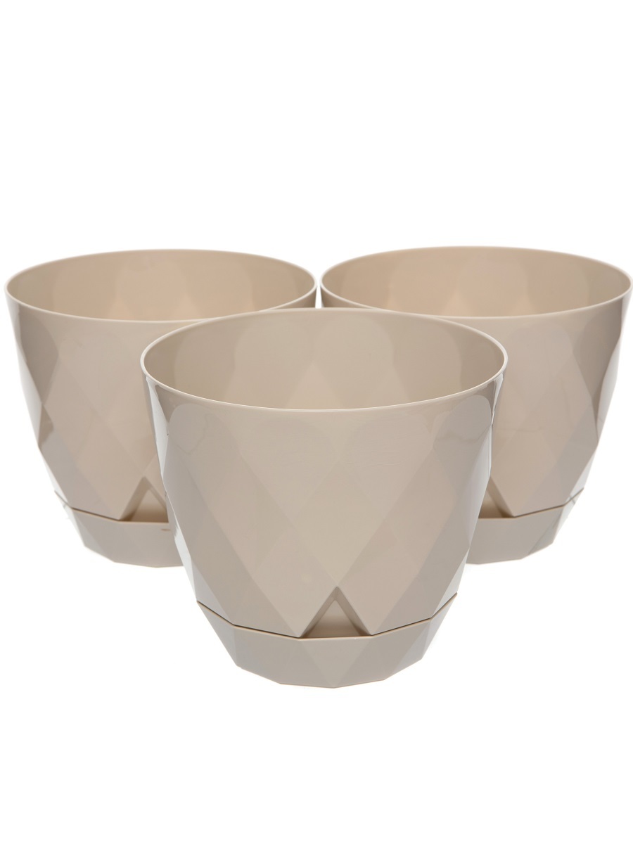 Горшок для цветов Rico 1.3L Beige NAVAKO 16124 - Вид №3