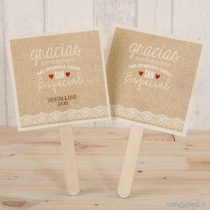 WX394.1 PERS Пай пай  Индивидуальной бумаги «спасибо без вас ...», 100 уд. Dekoraniaevents Bodas