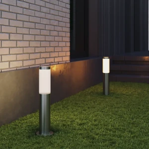 Маленький фонарный столб уличный Kreaforta Begnas 45 см цвет хром