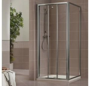 Duka Хрустальная душевая кабина с раздвижной дверцей Quadra – con profili verticali e orizzontali A-ct3