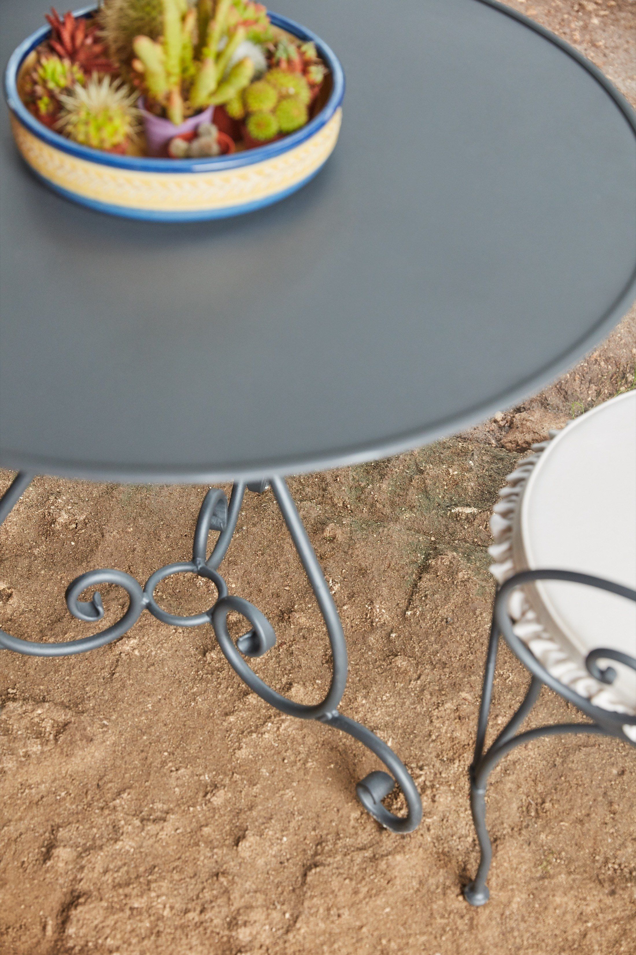 Железный садовый стул с подлокотниками Unopiù Aurora ARCH-00076346 - Вид №3