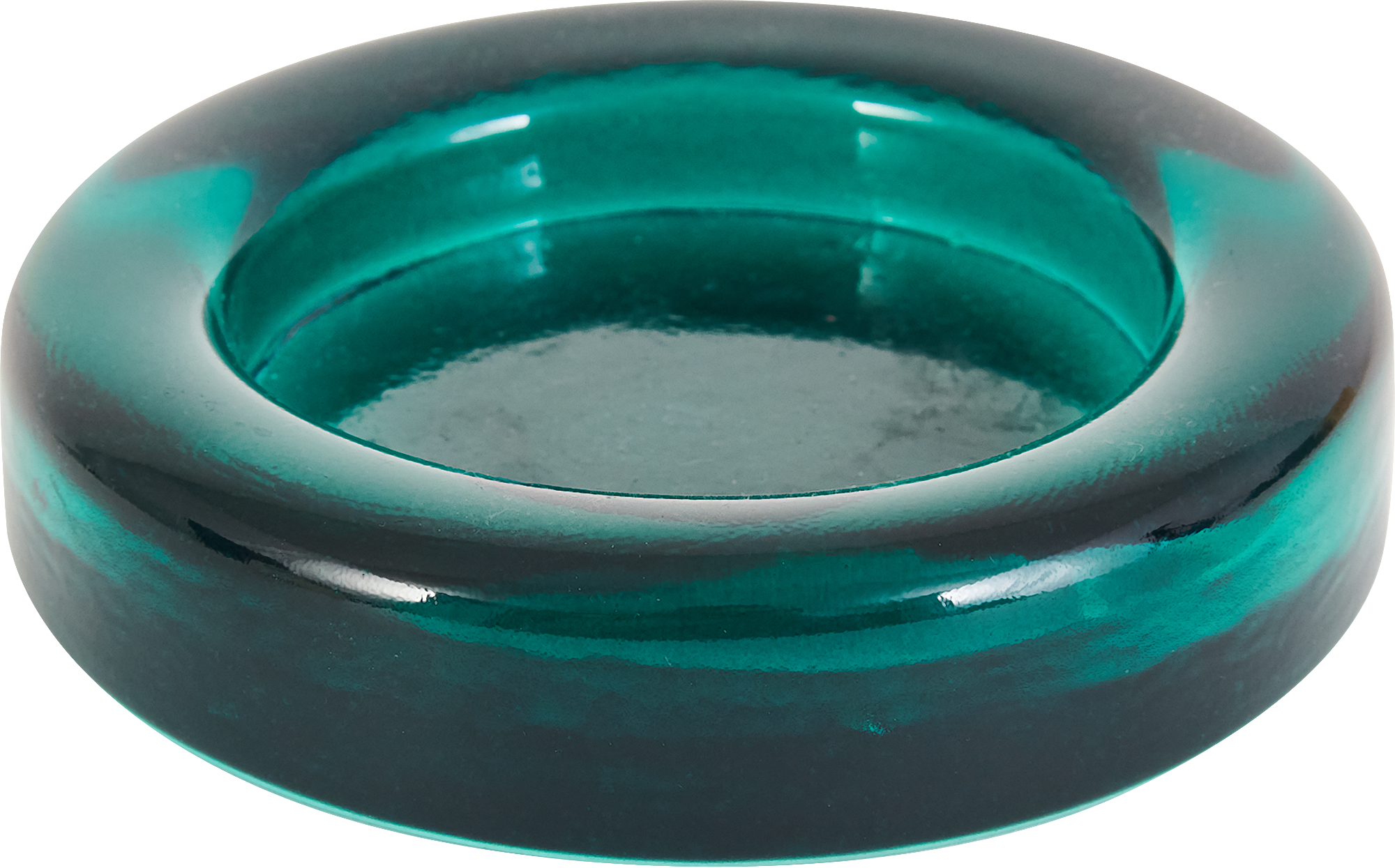 84010829 Подсвечник круглый под ø 90 мм прозрачный зеленый STLM-0046068 EVIS