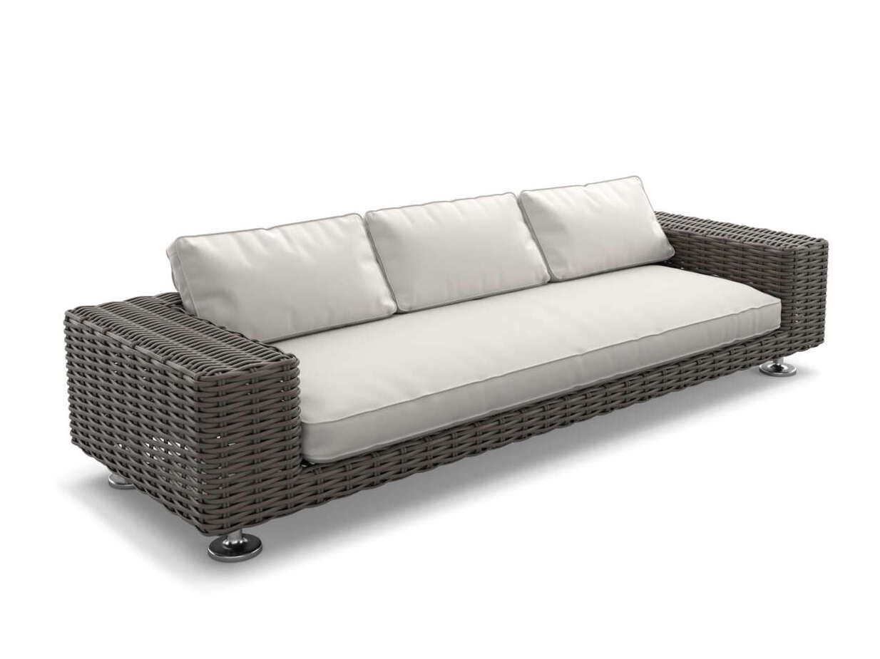 4-местный тканевый садовый диван DEDON Парос ARCH-00103847