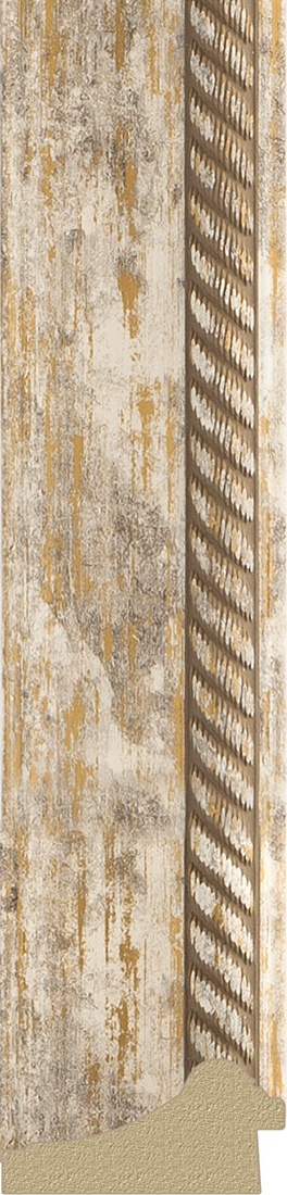 BY 6304 Зеркало напольное с гравировкой в багетной раме - прованс с плетением 70 mm EVOFORM Exclusive-G floor - Вид №3