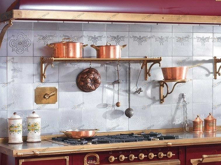 Officine Gullo Оборудованная кухонная спинка из алюминия sun-id-1373329