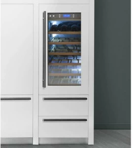 FHIABA Встраиваемый винный шкаф со стеклянной дверцей класса а Integrated S7490hwt