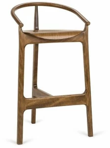 Paged Высокий табурет из бука со спинкой Evo Evo h-2940