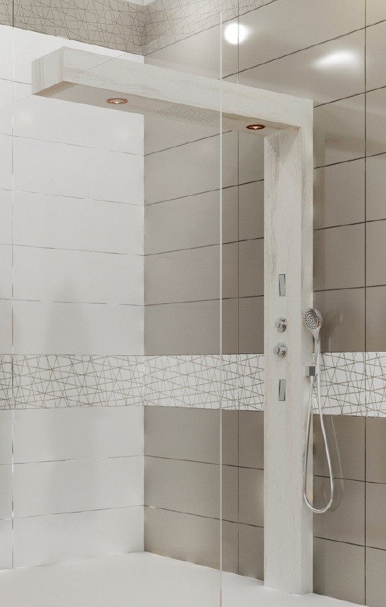 Душевая гидромассажная панель Beam 00787 3FT Словения Kolpa-San - Вид №1