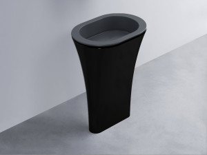 AMLA65-BA+AMPILO-BA+AMCOLO-N Раковина Amedeo Ovale отдельностоящая cielo Enjoy + Amedeo