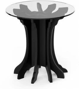 ALBEDO Круглый высокий журнальный столик из березы Tale