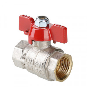 S.217.03 Кран шаровой ENOLGAS BASIC с ручкой «бабочкой» и внутренней резьбой Valtec 3/8"