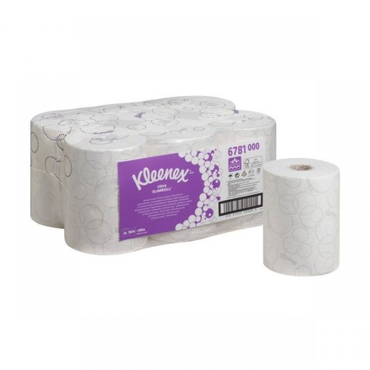 6781 Kimberly Clark Полотенца бумажные в рулоне Kimberly Clark Ultra Slimroll 6781 2-слойные в рулонах по 100 метров  - Вид №2