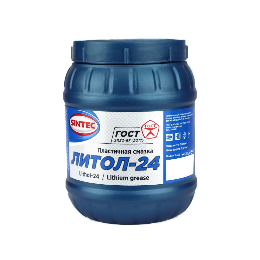 Смазка Sintec Литол-24 0.8 кг 89180143 STLM-2102470 ТИТАН-СМ 